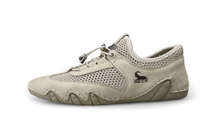 BECK Top Grain Pig Leather Casual Shoes Women's Sand