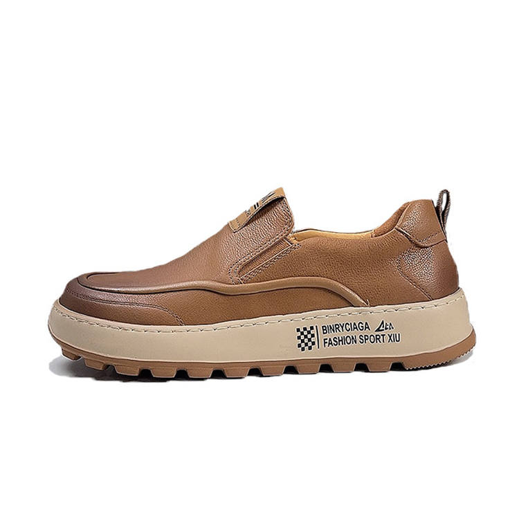 SENJIALUO Top Grain Cow Leather Cushioning Balance Support Abrasion Resistant Breathable Slip Resistant