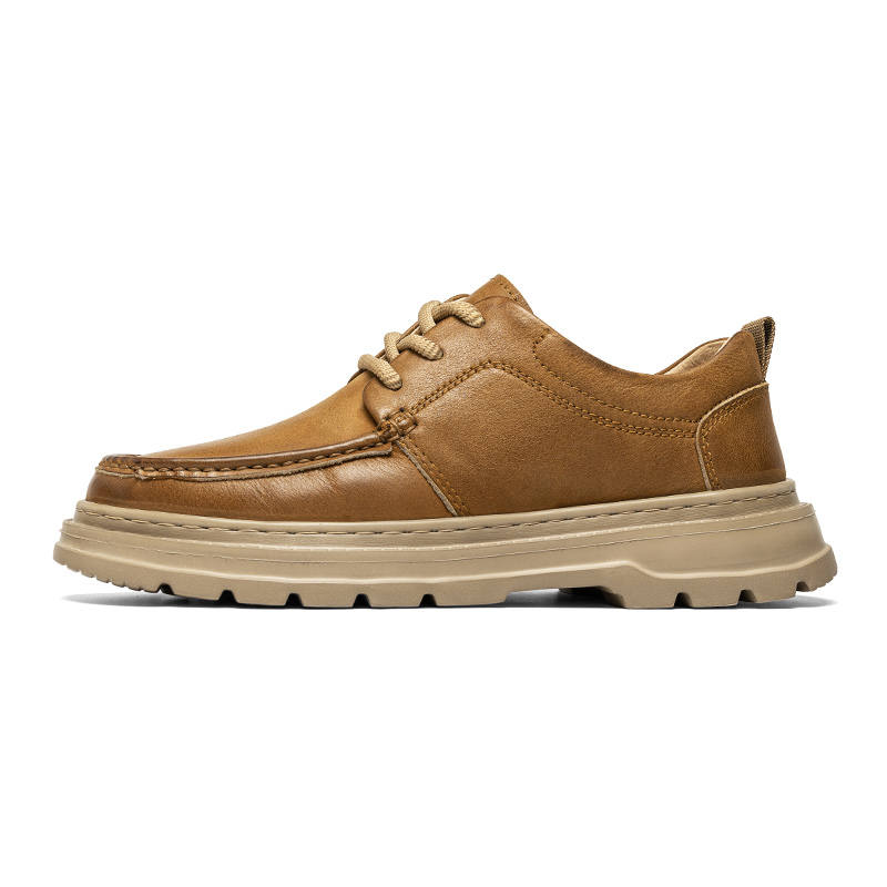 CALIFBULL Top Grain Cow Leather Casual Shoes Men's Yellow