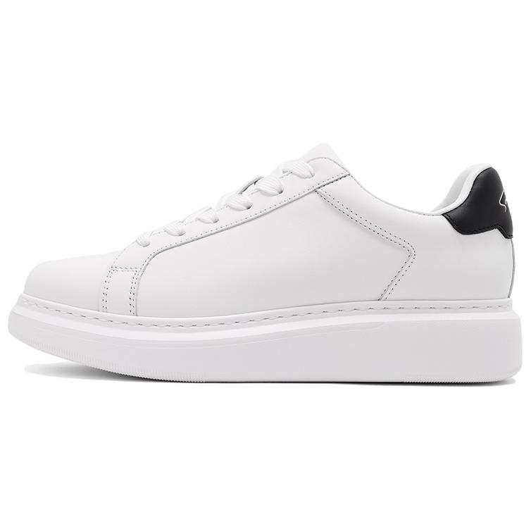 Satchi Satchi Cow Leather Low top Skateboard Shoes Men's White
