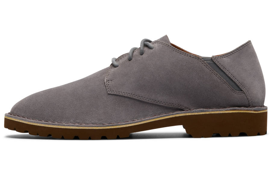 Clarks Casual Leather Shoes Men's Low Top Gray