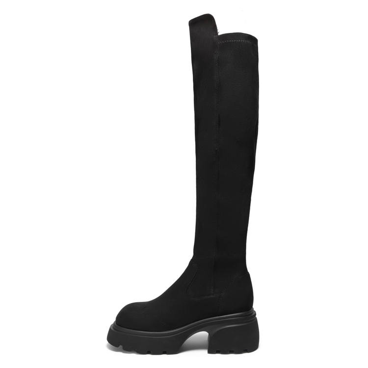C°BANNER Knee high Boots 7cm Women's Black