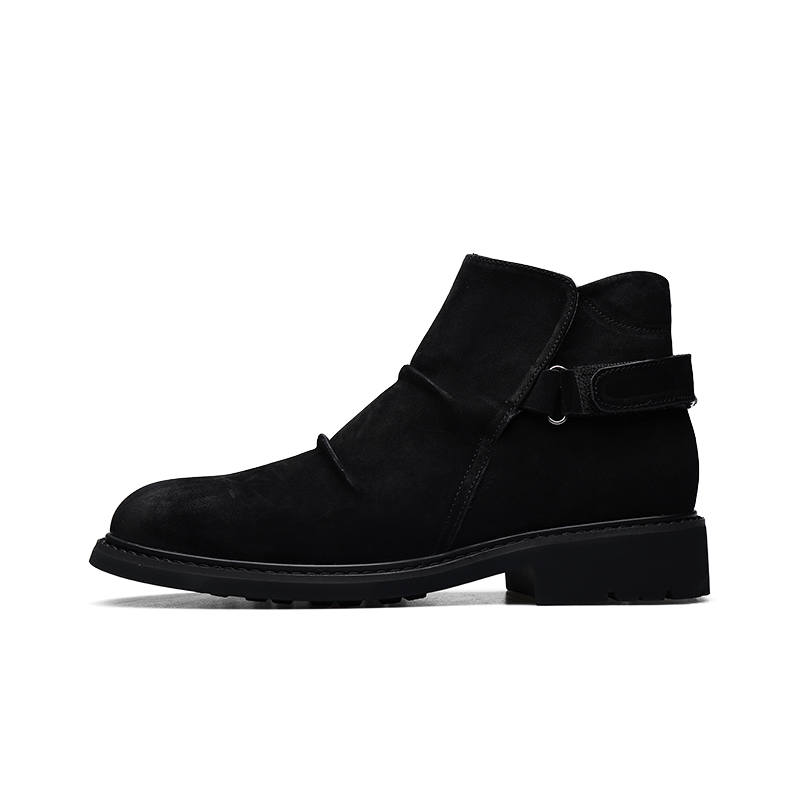 PARDASAUL Cow Leather Ankle Boots Men's Black
