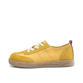 OCCAMAN German Army Trainers Cow Leather Lightweight Breathable Lightweight And Breathable Low top Skateboard Shoes