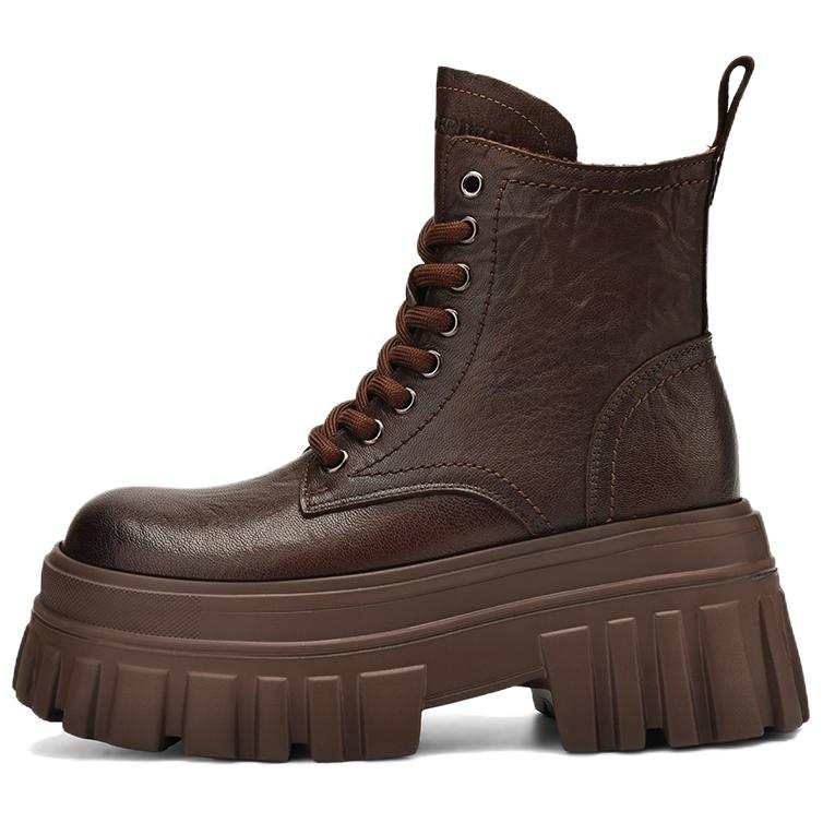 BOERDIQI Short Combat Boots 7.6cm Women's