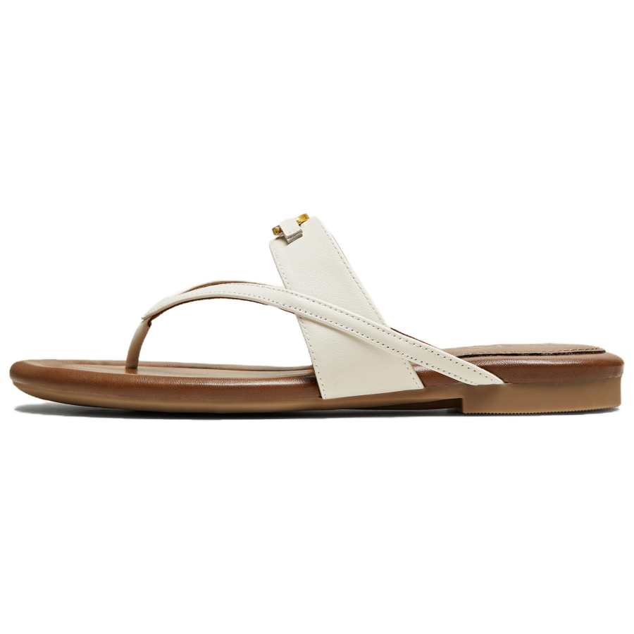 Tata Tata Stitching Flip Flops Women's Ecru