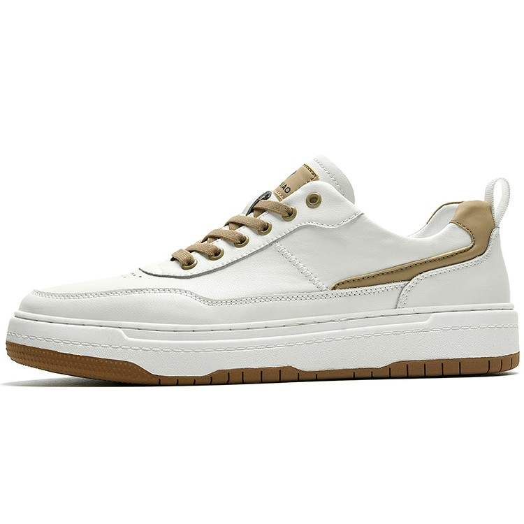 Rich Birds Synthetic Leather Height Increasing Abrasion Resistant Lightweight Slip Resistant Low top Skateboard Shoes