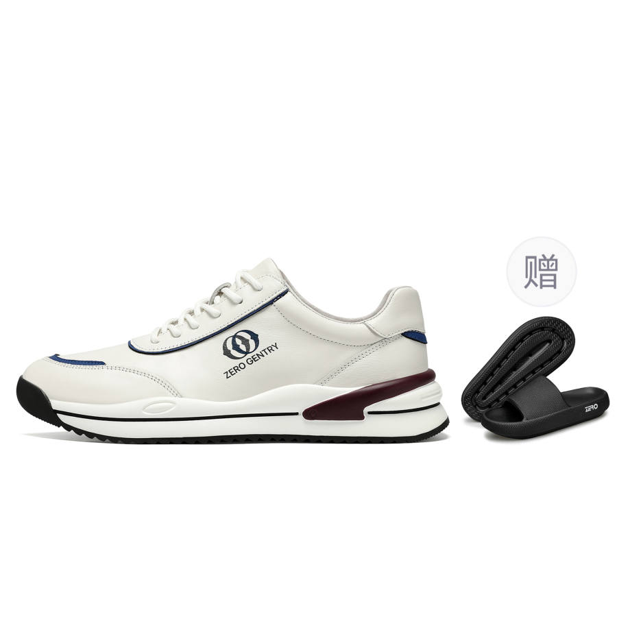 ZRO Casual Shoes Men's Low Top White Blue/Black