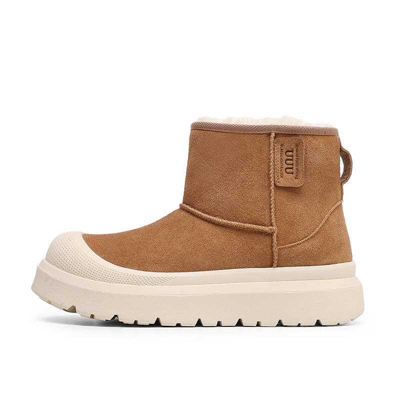 LUOMAIKE Microfiber Leather Thermal Slip Resistant Thermal Slip Resistant Short Snow Boots Unisex