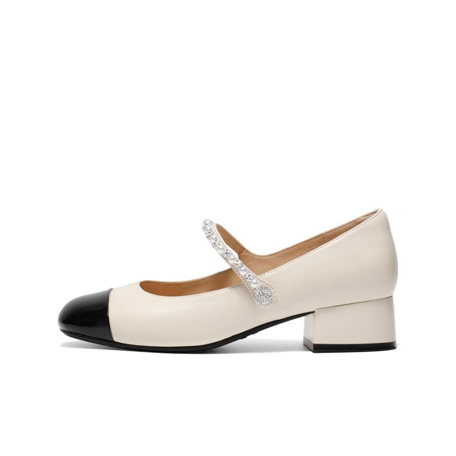 BELLE Cow Leather Mary Jane Shoes Women's