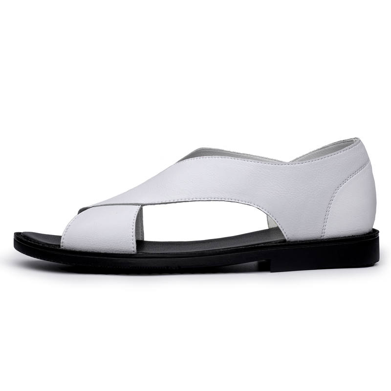 GONGNIULEITING Cow Leather Beach Sandals Men's