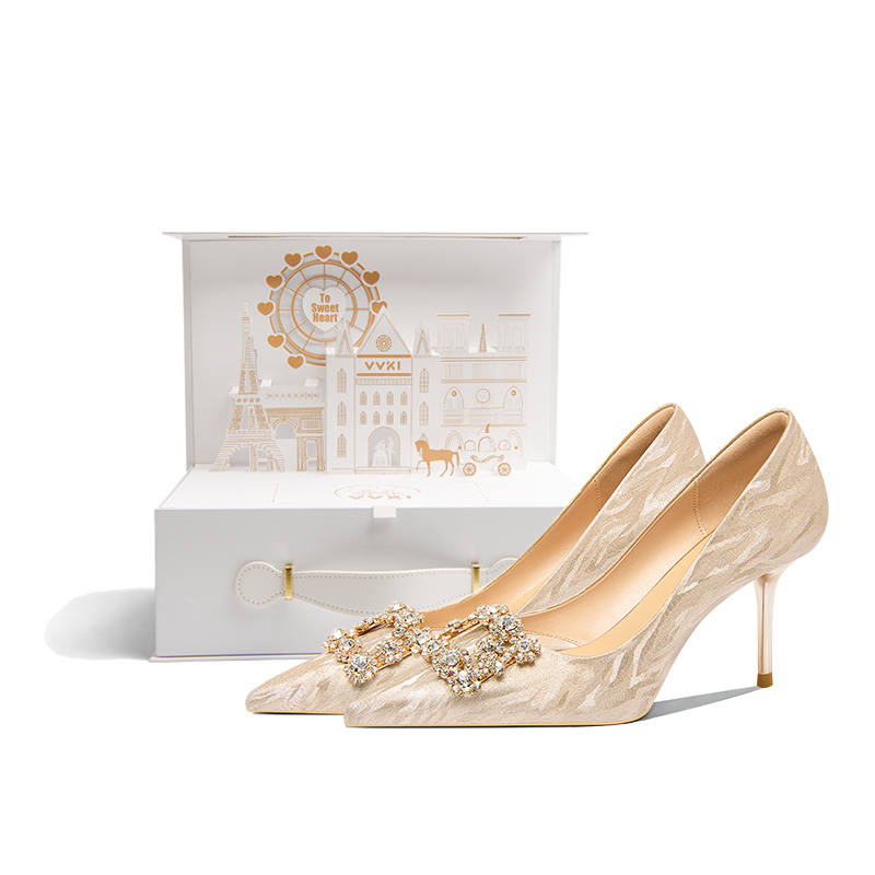 VVKI Slim Heel High Heels Women's Romantic Starry Sky