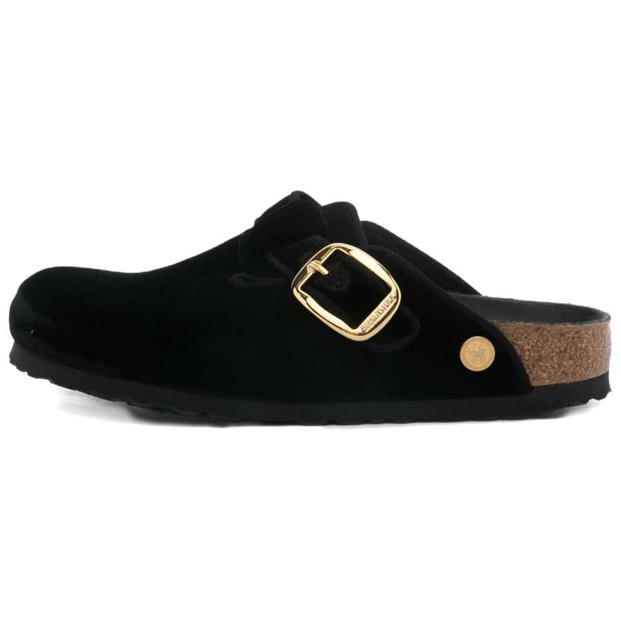 Birkenstock Boston Closed Toe Slippers Women's Black Narrow
