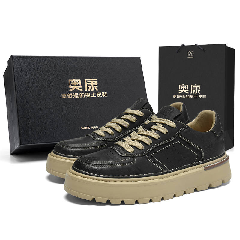 AOKANG Trendy Play Slip Resistant Cushioning Abrasion Resistant Lightweight Breathable Height Increasing