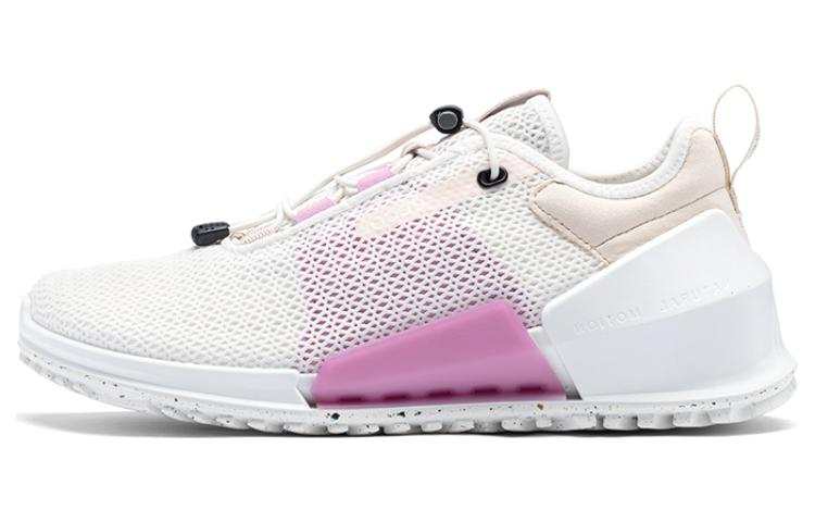 Ecco Striding 2.0 Series Fabric Comfortable And Breathable Low top Sports Casual Shoes Women's White
