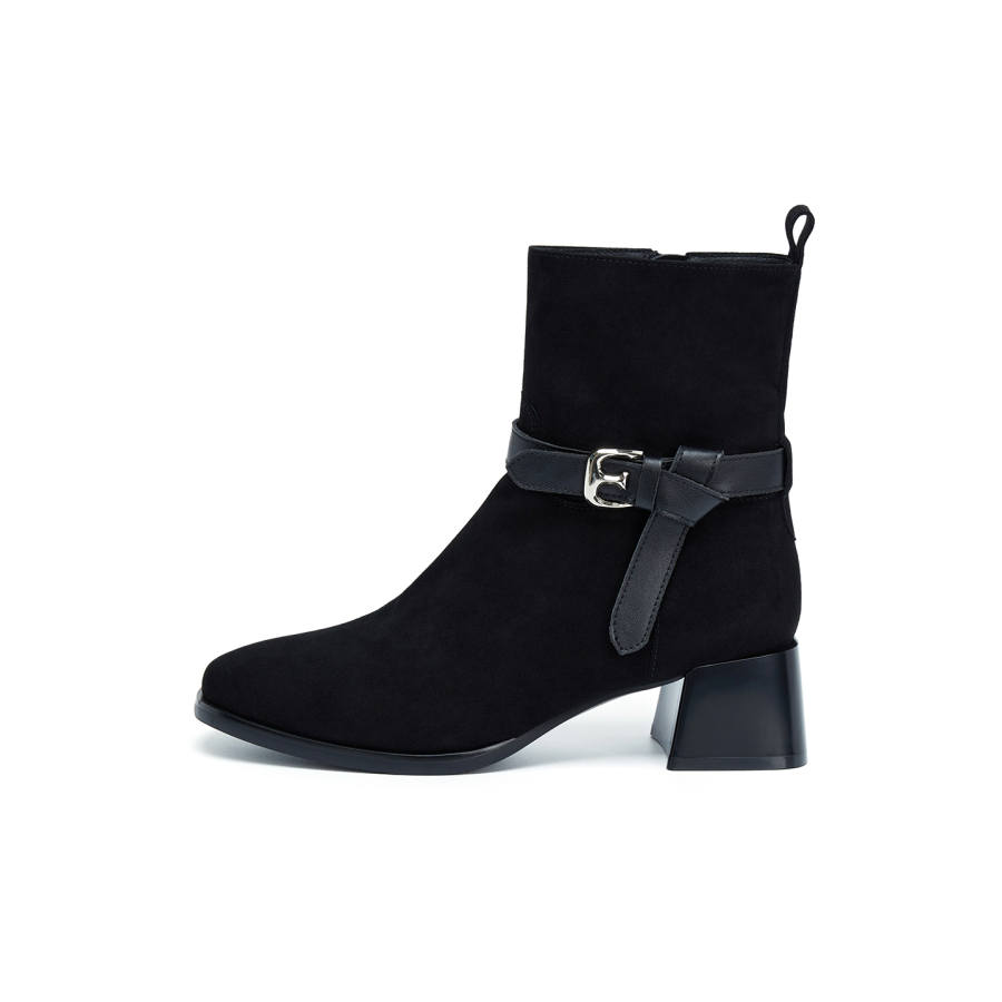 ELLE Denim Western Boots Ankle Boots Women's 2025 Women's Boots