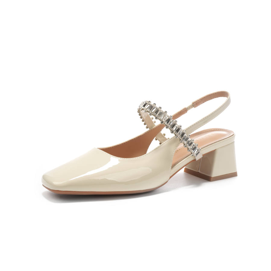 Beijiani Beijiani High Heels Women's Ecru, Light Gold, Silver