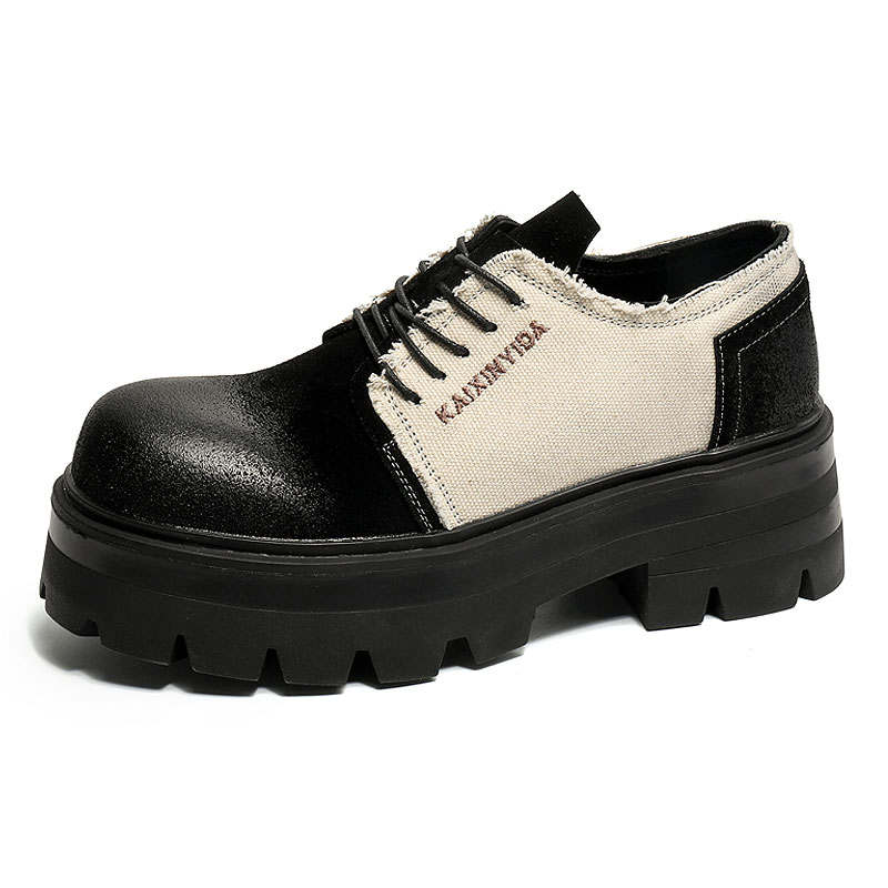 KAQIAODI Cow Suede Work Boots Men's