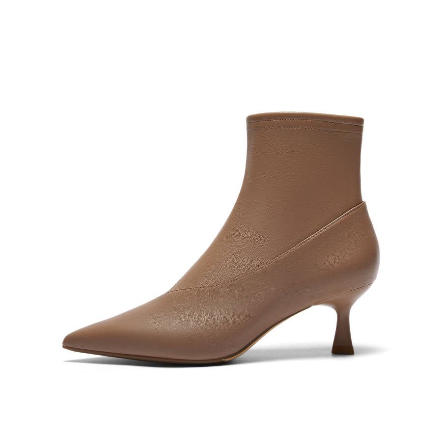 Joypeace Gold Division Sheepskin Ankle Boots Women's