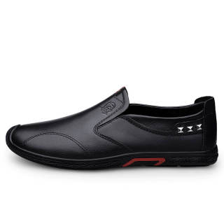 LAORENTOU Casual Leather Shoes Men's Low Top