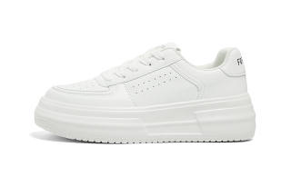 FOREVER 21 Slip Resistant Height Increasing Low top Skateboard Shoes Women's White