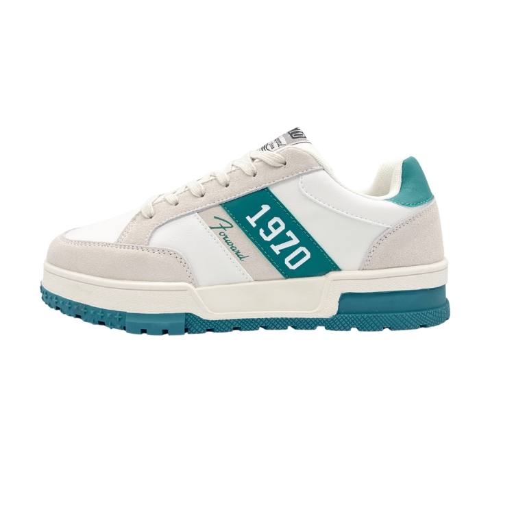 QIANJIN Fabric Slip Resistant Waterproof Cushioning Lightweight Low top Skateboard Shoes Men's Green