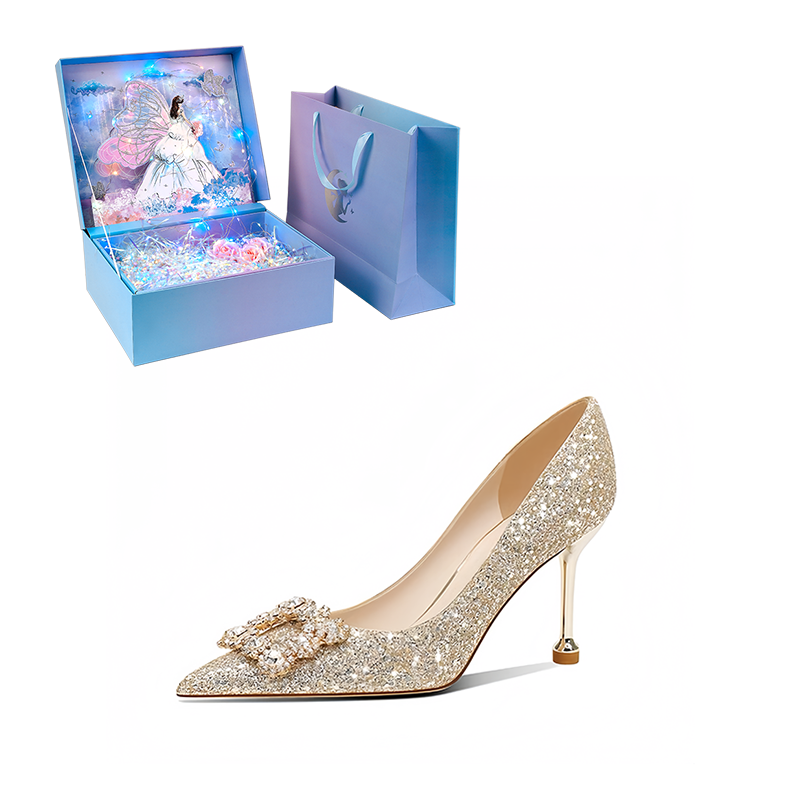 WUGUNIANG Slim Heel High Heels Women's