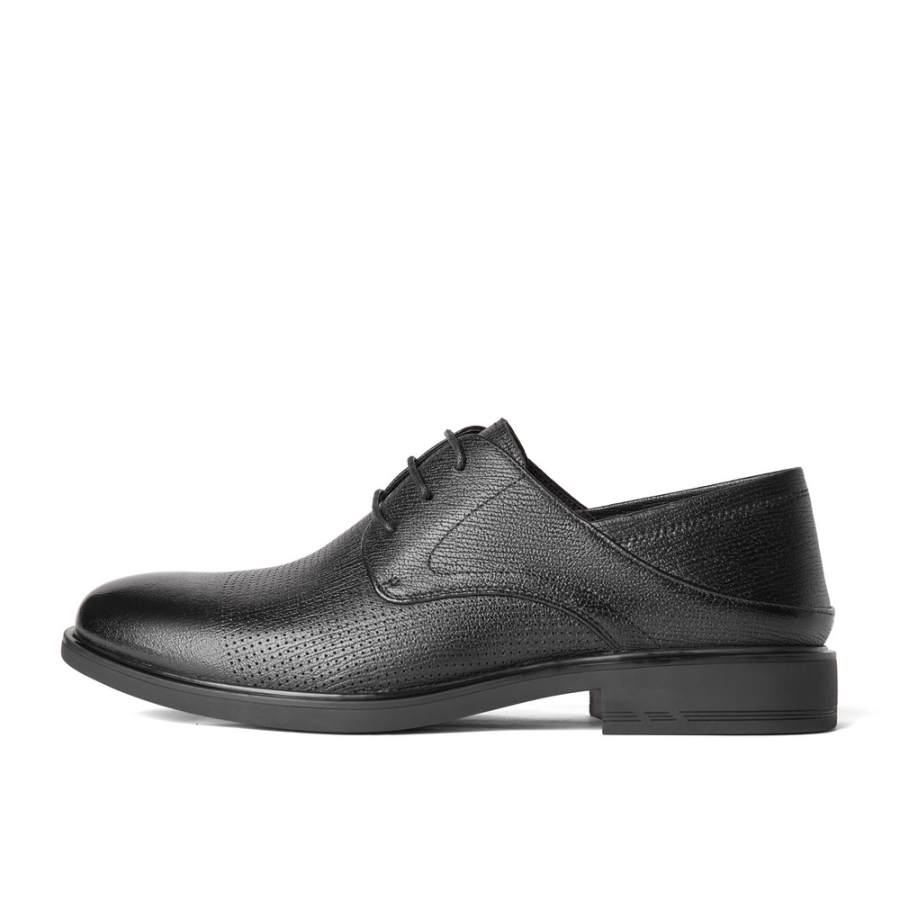 BELLE Sheepskin Dress Shoes Men's Black