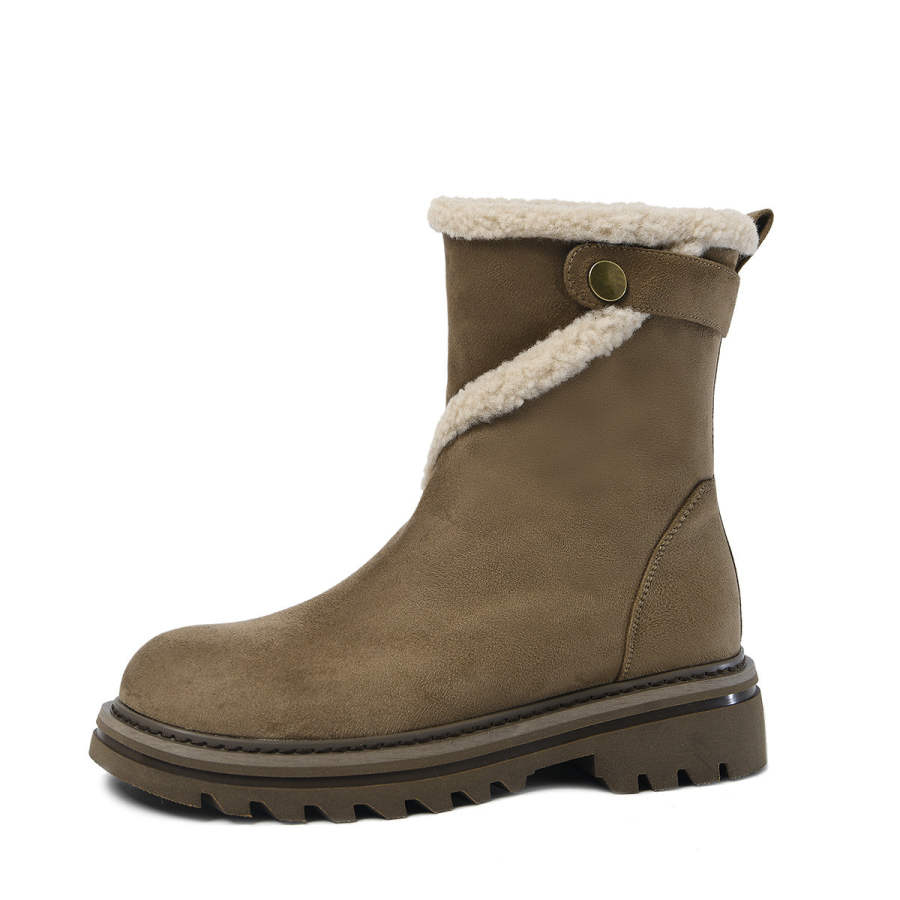 CAMEIDO Thermal Short Snow Boots Women's