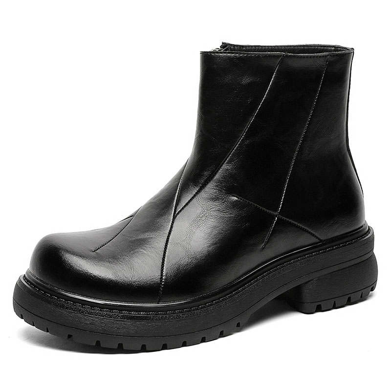 KAQIAODI Ankle Boots Unisex Black