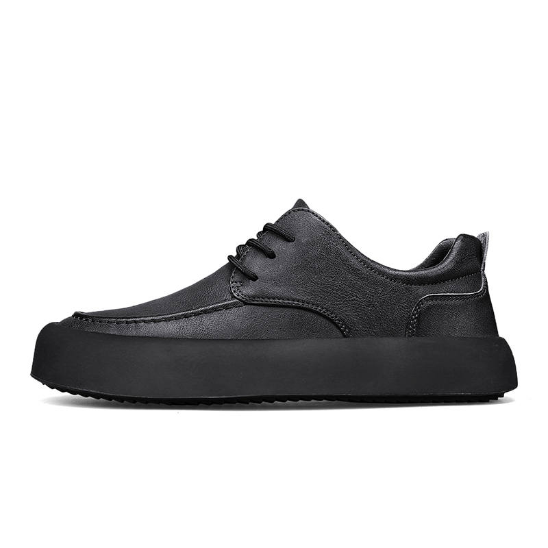 YIMINU Cow Leather Skateboard Shoes