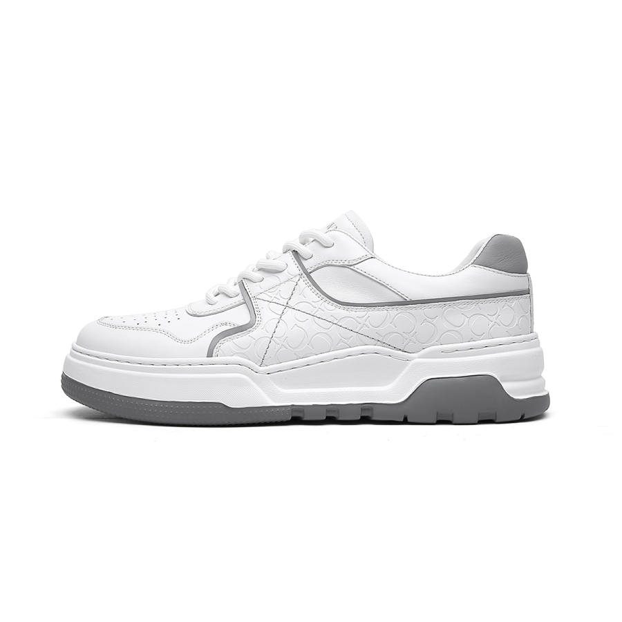 CROWN Cow Leather Slip Resistant Low top Casual Shoes Men's