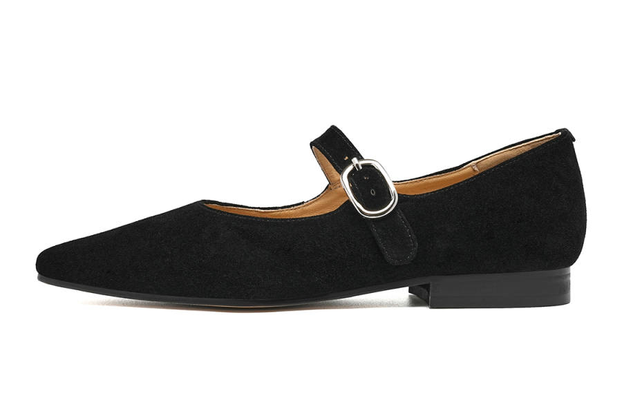 EBLAN EBLAN Chunky Heel Mary Jane Women's Black