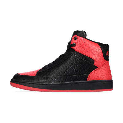 SOULSFENG High top Skateboard Shoes Men's Black Red
