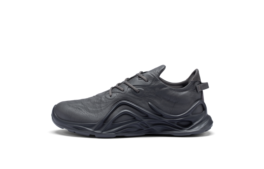 Ecco BIOM INFINITE M Cow Leather Low top Casual Shoes Men's Magnet Gray