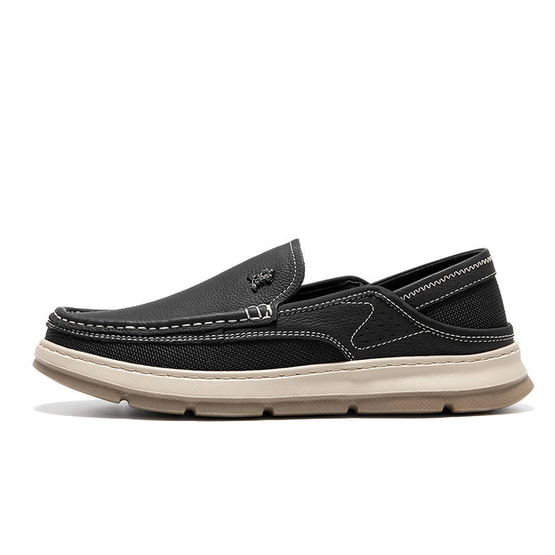 Montagut Casual Leather Shoes Men's Low Top