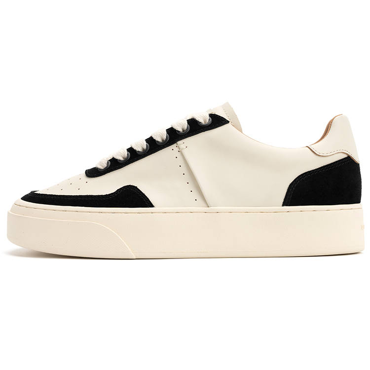FOOT INDUSTRY Low top Skateboard Shoes Unisex Black White
