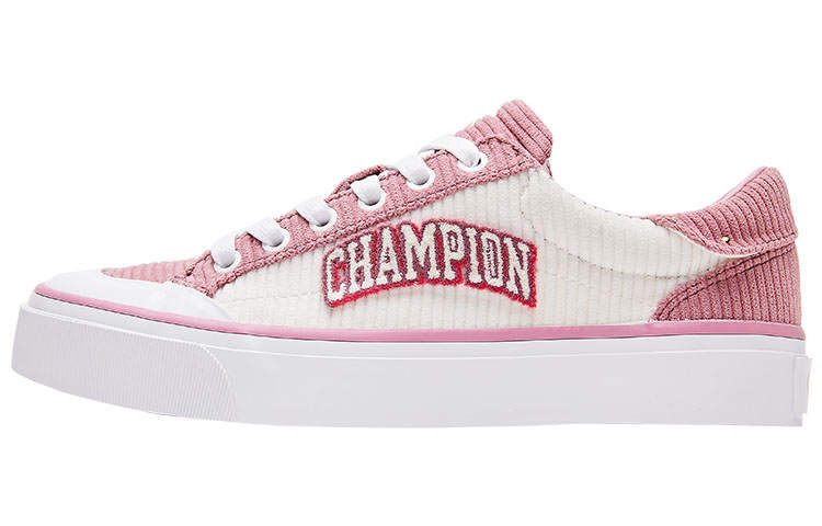 Champion Campus Star 1.0 Skateboard Shoes Women's Low Top Pastel Pink/Milk White