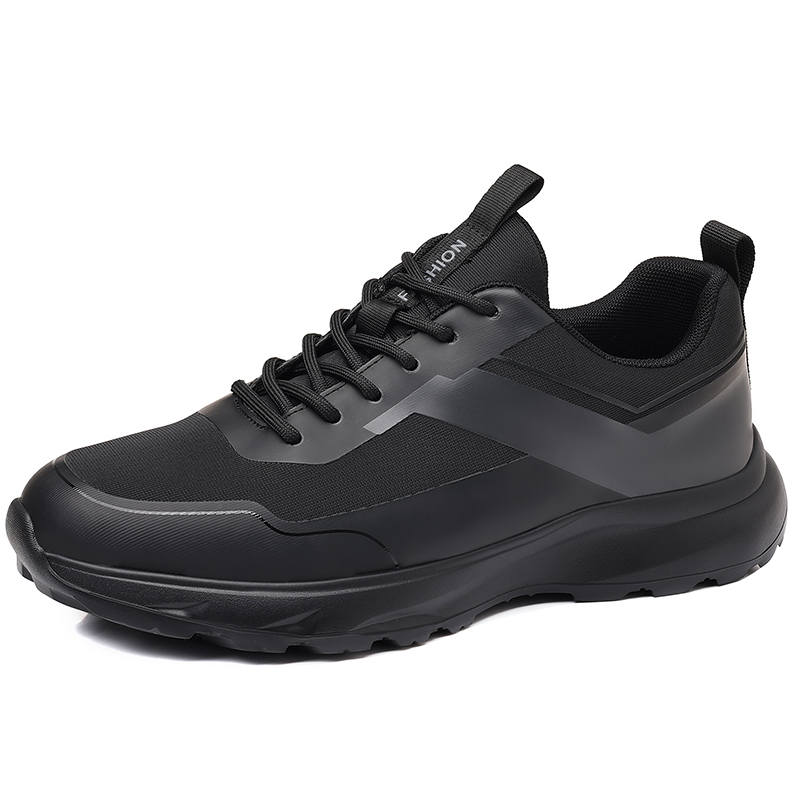 GONGNIULEITING Slip Resistant Abrasion Resistant Slip Resistant Abrasion Resistant Low top Casual Shoes Men's Black