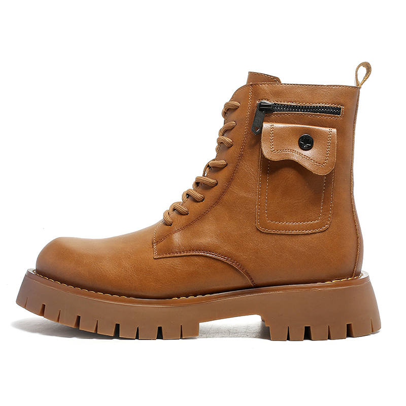 WEISHIBANGWEI WEISHIBANGWEI Microfiber Leather Slip Resistant Crew Outdoor Boots Men's