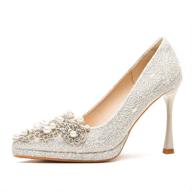 MABEL&CO Slim Heel High Heels Women's Champagne