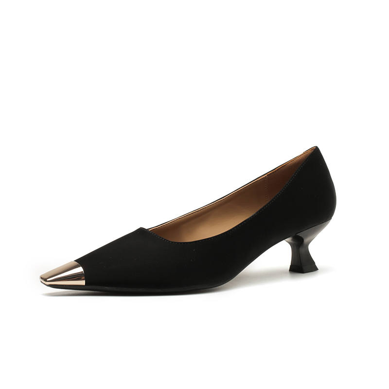 Beijiani Beijiani Microfiber Leather Slim Heel High Heels Women's