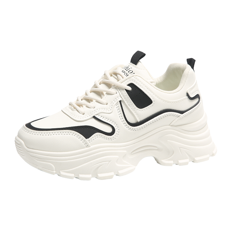 GONGNIUMEILI Pu Low top Chunky Sneakers Women's