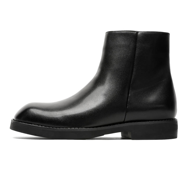 PINYI PINYI Microfiber Leather Ankle Boots Men's Black