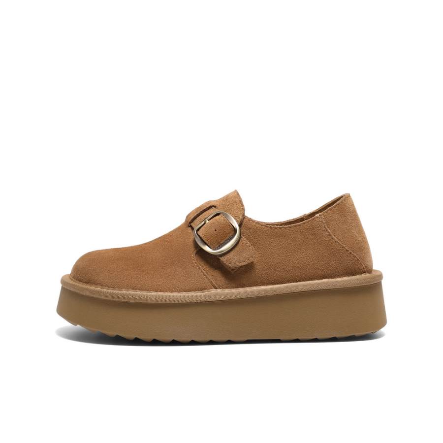 BELLE Cow Split Leather Casual Shoes 3.5cm Women's