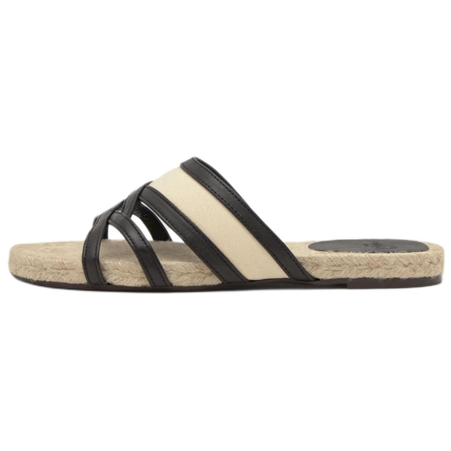 Castañer Abrasion Resistant Slide Slippers Women's Beige Black
