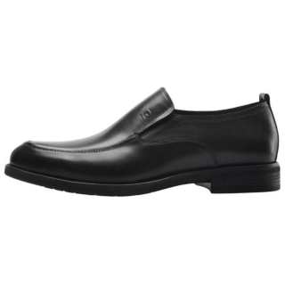 PIERRE CARDIN Top Grain Cow Leather Men's Casual Shoes Men's Black