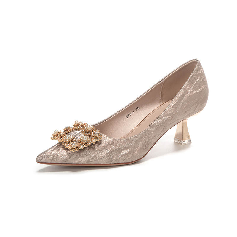 Bamiti High Heels Women's Champagne