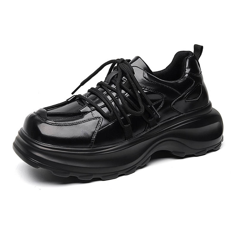 KAQIAODI Microfiber Leather Casual Shoes Men's Black