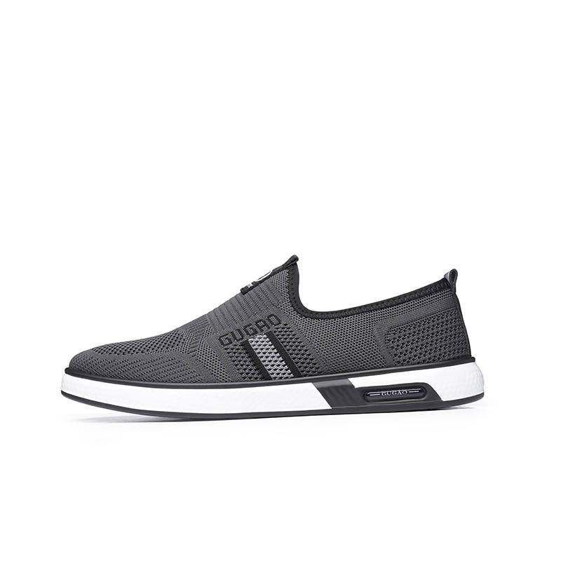 LAORENTOU Men's Casual Shoes Men's Low Top Black
